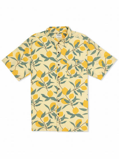 Rincon Short Sleeve Printed Shirt PINEAPPLE - Hurley