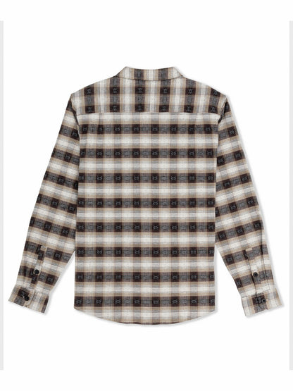 Portland Stretch Flannel Long Sleeve Black - Hurley
