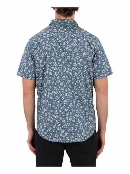 Lido Stretch Short Sleeve Grey Teal - Hurley