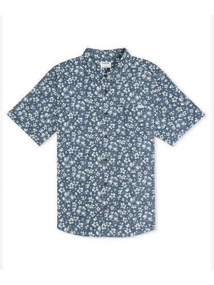 Lido Stretch Short Sleeve Grey Teal - Hurley