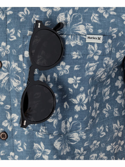 Lido Stretch Short Sleeve Grey Teal - Hurley