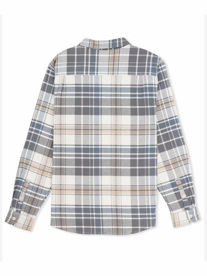 Portland Stretch Flannel Long Sleeve Bone - Hurley