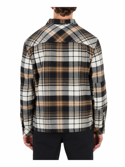 Santa Cruz Seaside Flannel Long Sleeve Black - Hurley