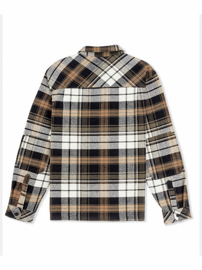 Santa Cruz Seaside Flannel Long Sleeve Black - Hurley
