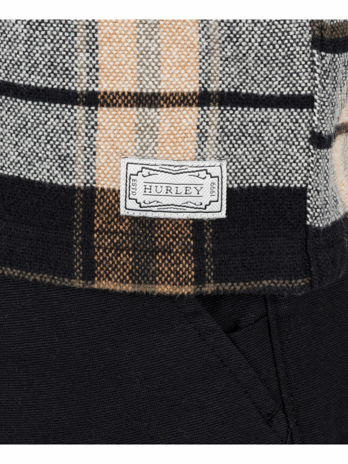Santa Cruz Seaside Flannel Long Sleeve Black - Hurley