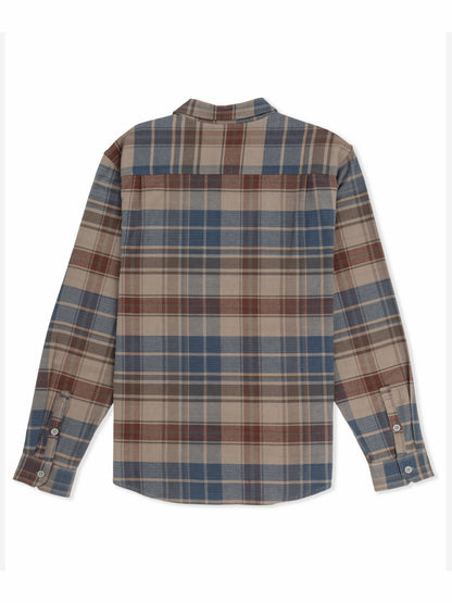 Portland Stretch Flannel Long Sleeve Army - Hurley