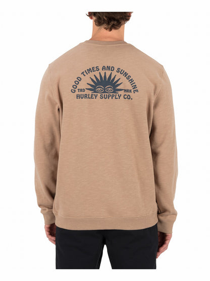 Sunshine Slub Crew Sweatshirt Bristlecone - Hurley
