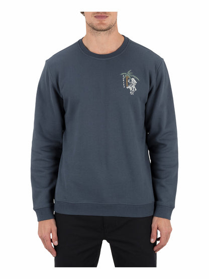 Hula In Paradise Crewneck Sweatshirt Iron Ore - Hurley