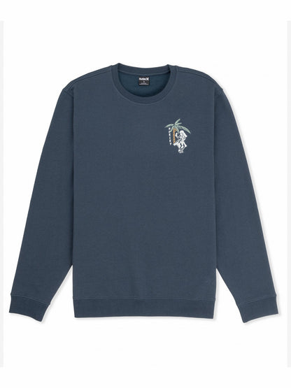 Hula In Paradise Crewneck Sweatshirt Iron Ore - Hurley