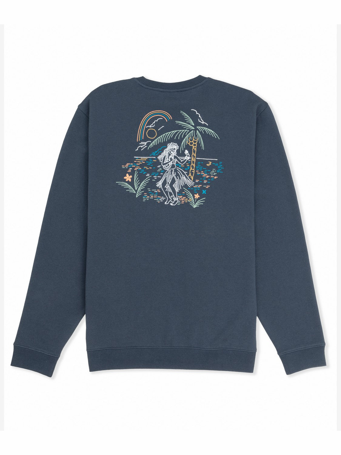 Hula In Paradise Crewneck Sweatshirt Iron Ore - Hurley