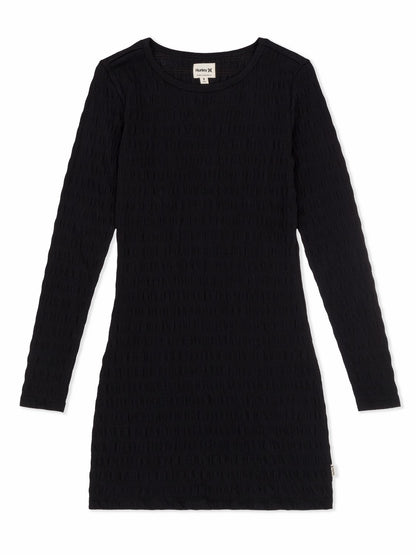 Whistler Long Sleeve Dress Black - Hurley