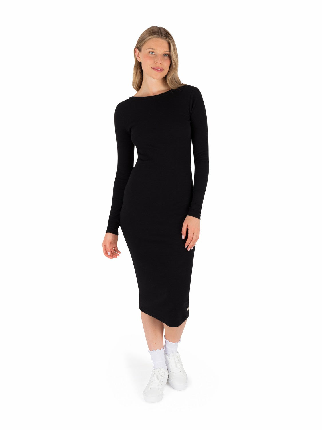 Just A Girl Long Sleeve Dress BLACK - Hurley