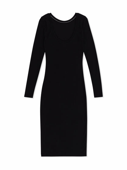 Just A Girl Long Sleeve Dress BLACK - Hurley