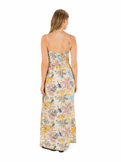 Safari Scenic Maxi Dress Off White - Hurley