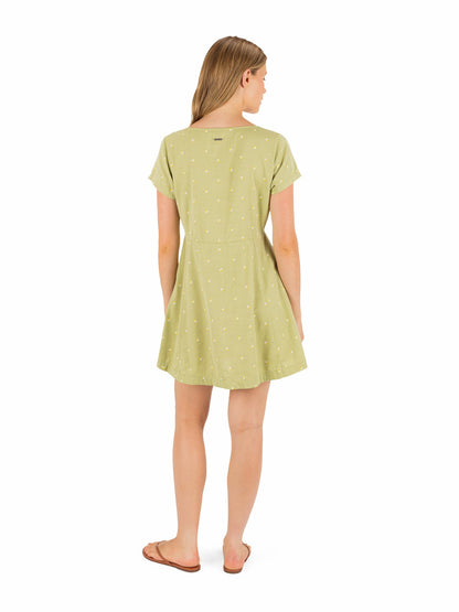Wavy Dot Dress Fern - Hurley