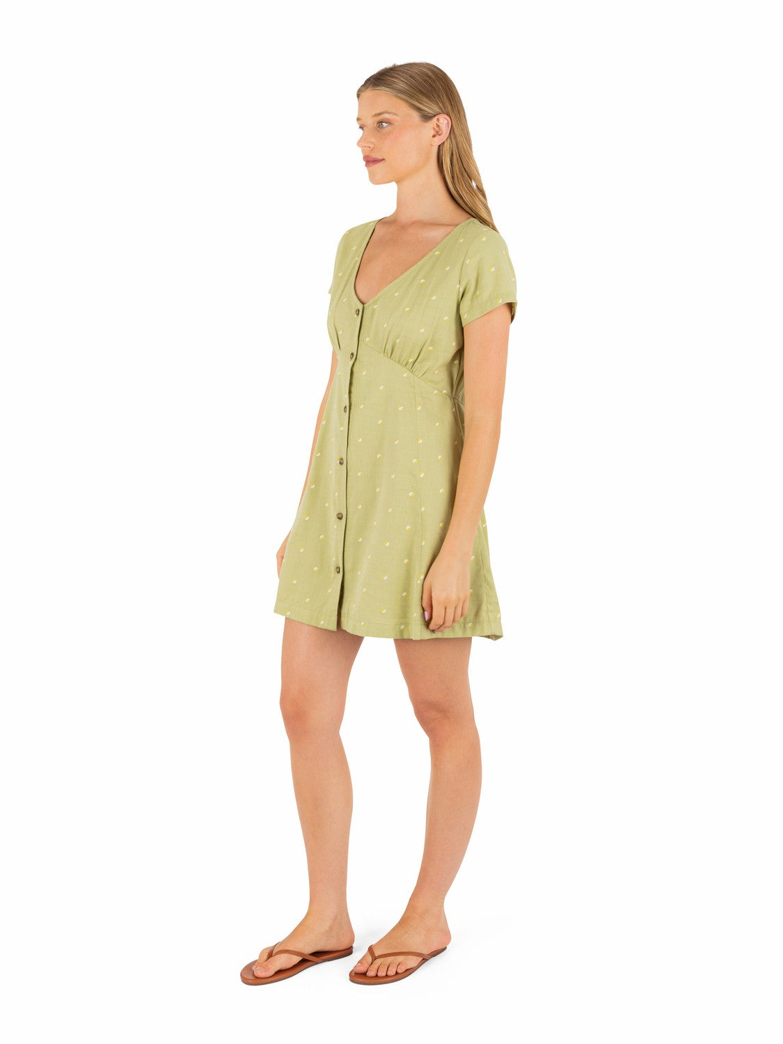 Wavy Dot Dress Fern - Hurley