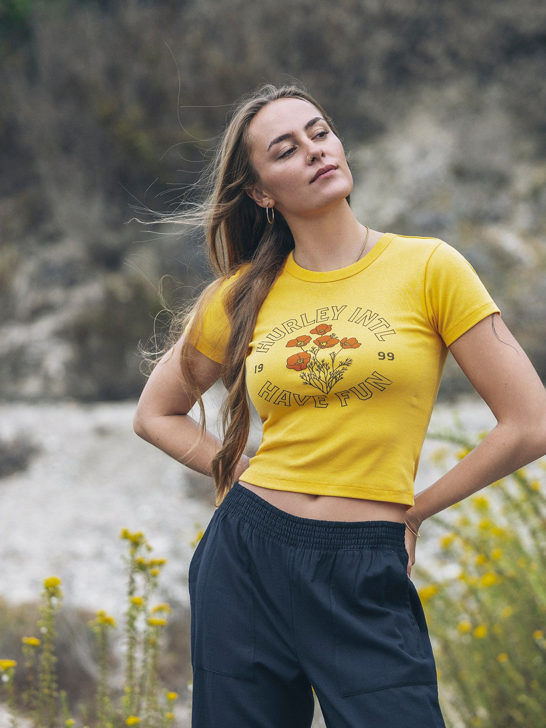 Poppy Baby Tee Marigold - Hurley