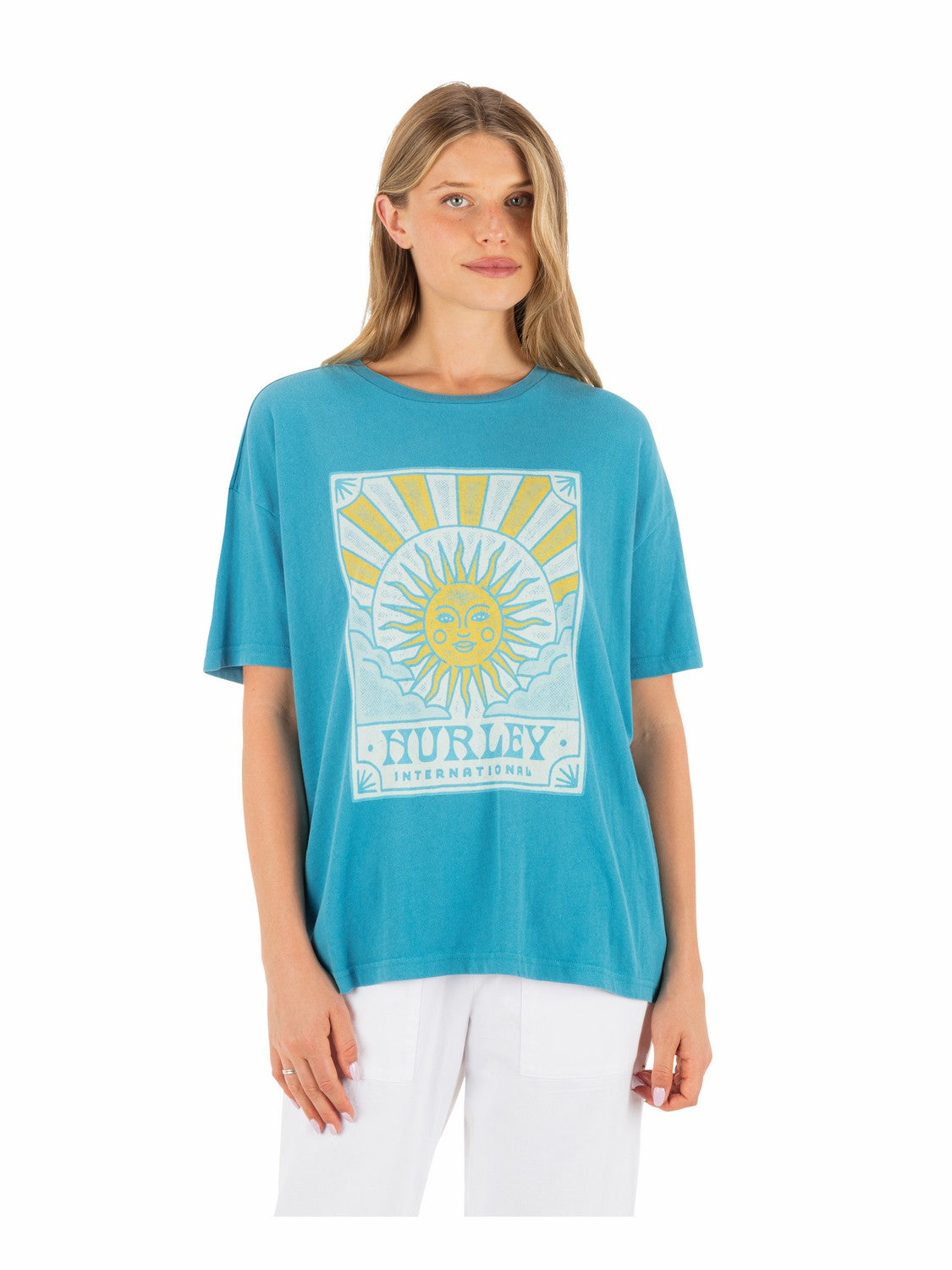 Lumina Boyfriend Tee Blue Moon - Hurley