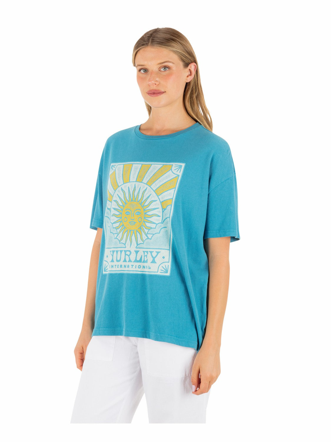 Lumina Boyfriend Tee Blue Moon - Hurley