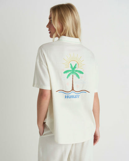 Goldie Boyfriend Short Sleeve Off White - Hurley