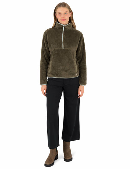 Scout Polar Fleece Anorak Vintage Olive - Hurley