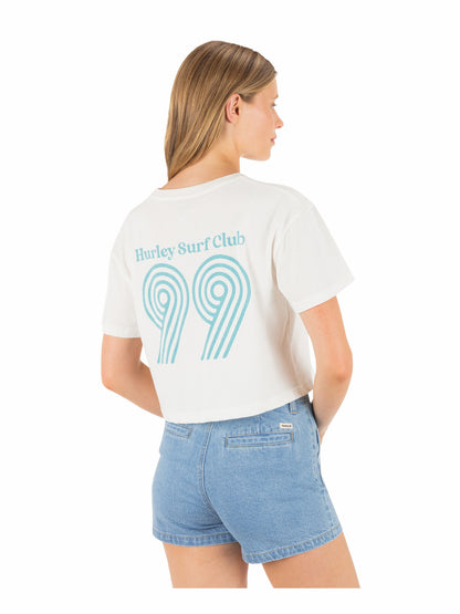 Rollers Boxy Crop Tee Tofu - Hurley