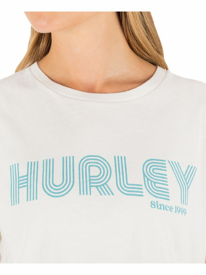 Rollers Boxy Crop Tee Tofu - Hurley