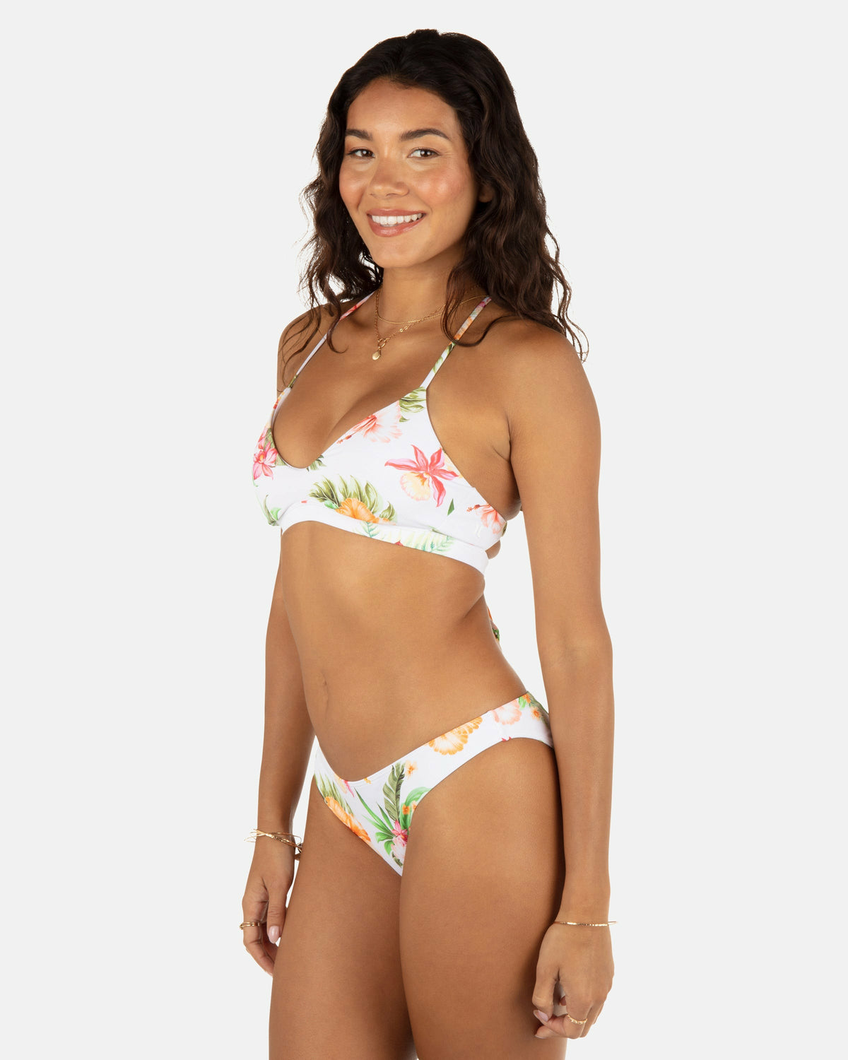 Malia Moderate Bikini Bottom White - Hurley