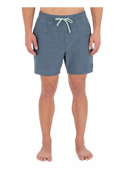 Phantom Eco Slub Lined Volley Boardshort 17" Grey Teal - Hurley