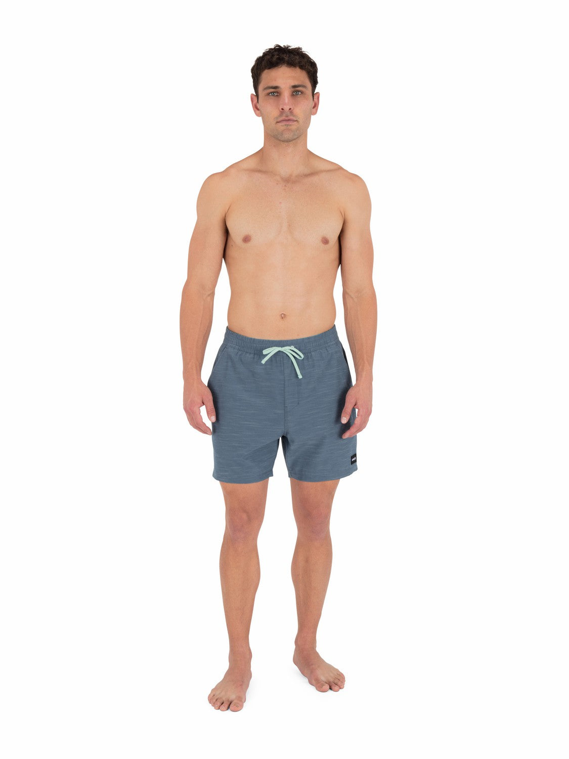 Phantom Eco Slub Lined Volley Boardshort 17" Grey Teal - Hurley