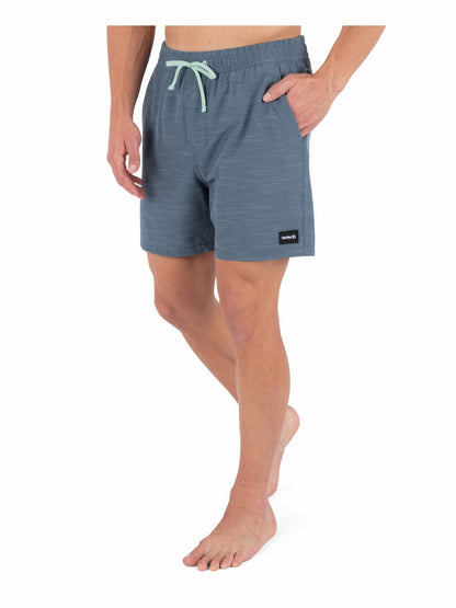 Phantom Eco Slub Lined Volley Boardshort 17" Grey Teal - Hurley