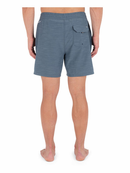 Phantom Eco Slub Lined Volley Boardshort 17" Grey Teal - Hurley