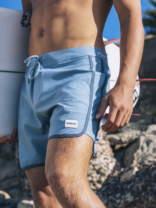 Phantom Naturals Scallop Panel 17" Worker Blue - Hurley