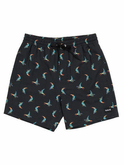 Cannonball Volley Boardshort 17" Black Tonal - Hurley