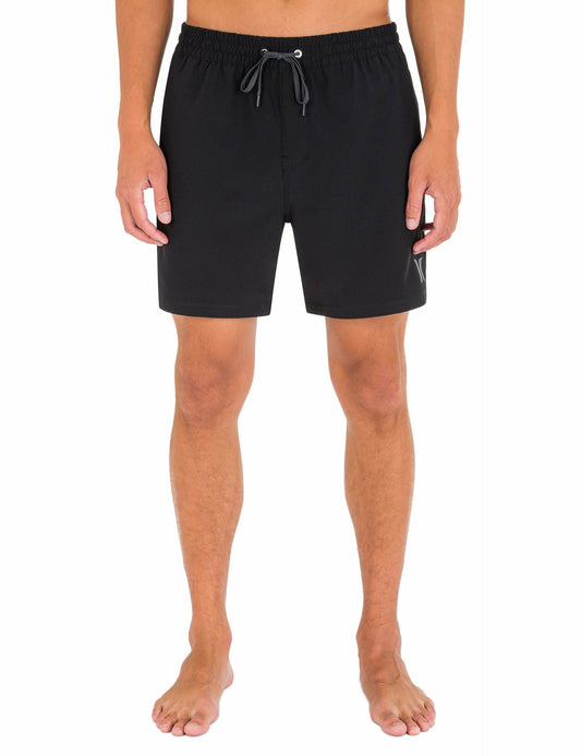 One And Only Solid Volley Boardshort 17" Black - Hurley