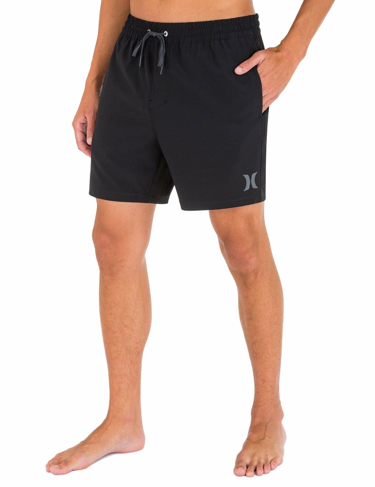 One And Only Solid Volley Boardshort 17" Black - Hurley