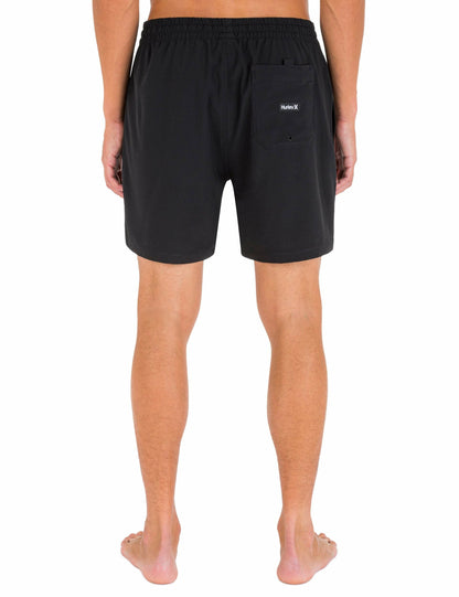 One And Only Solid Volley Boardshort 17" Black - Hurley
