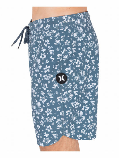Phantom Eco Block Party 18" Boardshort Grey Teal - Hurley