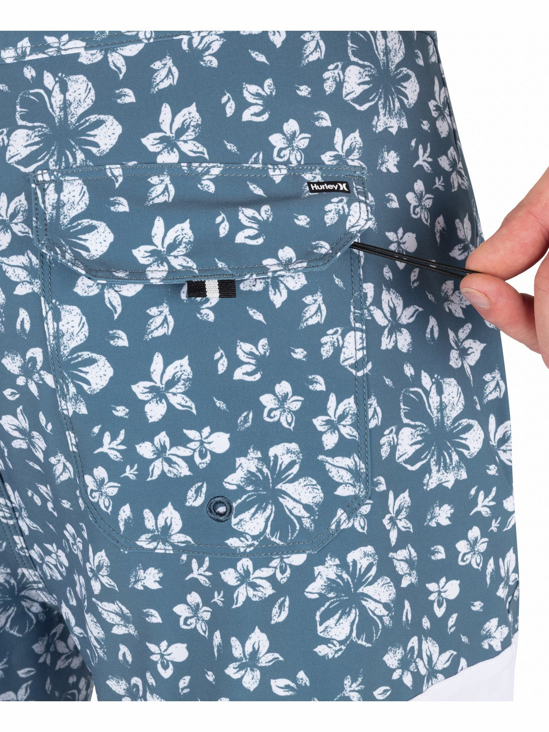 Phantom Eco Block Party 18" Boardshort Grey Teal - Hurley