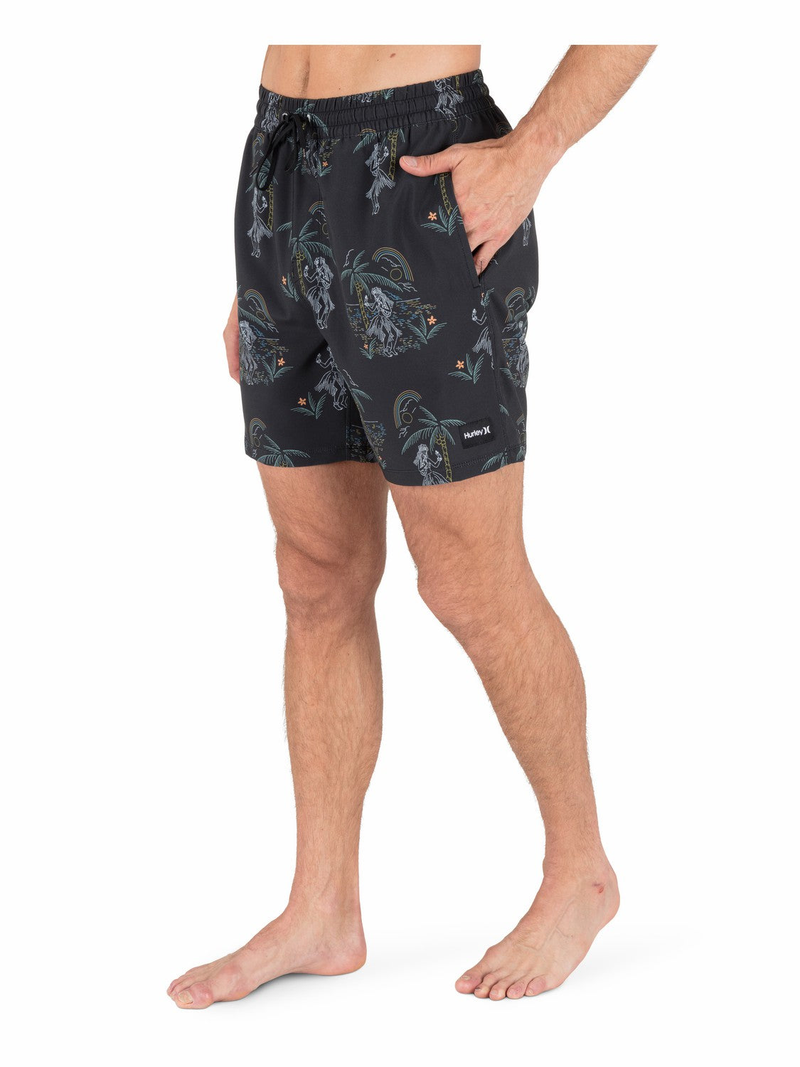 Cannonball Volley 17" Boardshort Black Mixed - Hurley