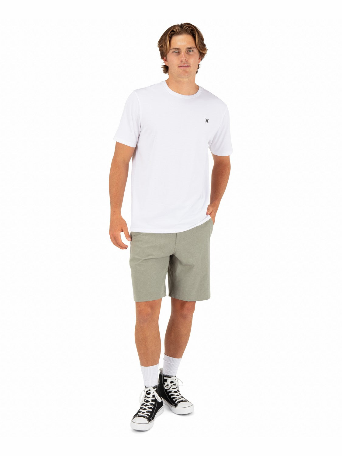Phantom Microcheck Walkshort 20" Olive - Hurley