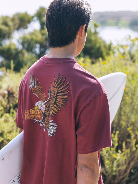 Fly Short Sleeve Cherry Crimson - Hurley