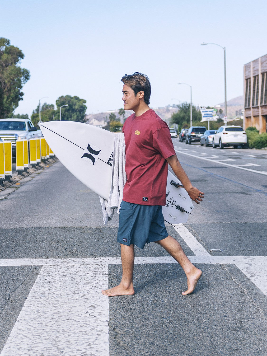 Fly Short Sleeve Cherry Crimson - Hurley