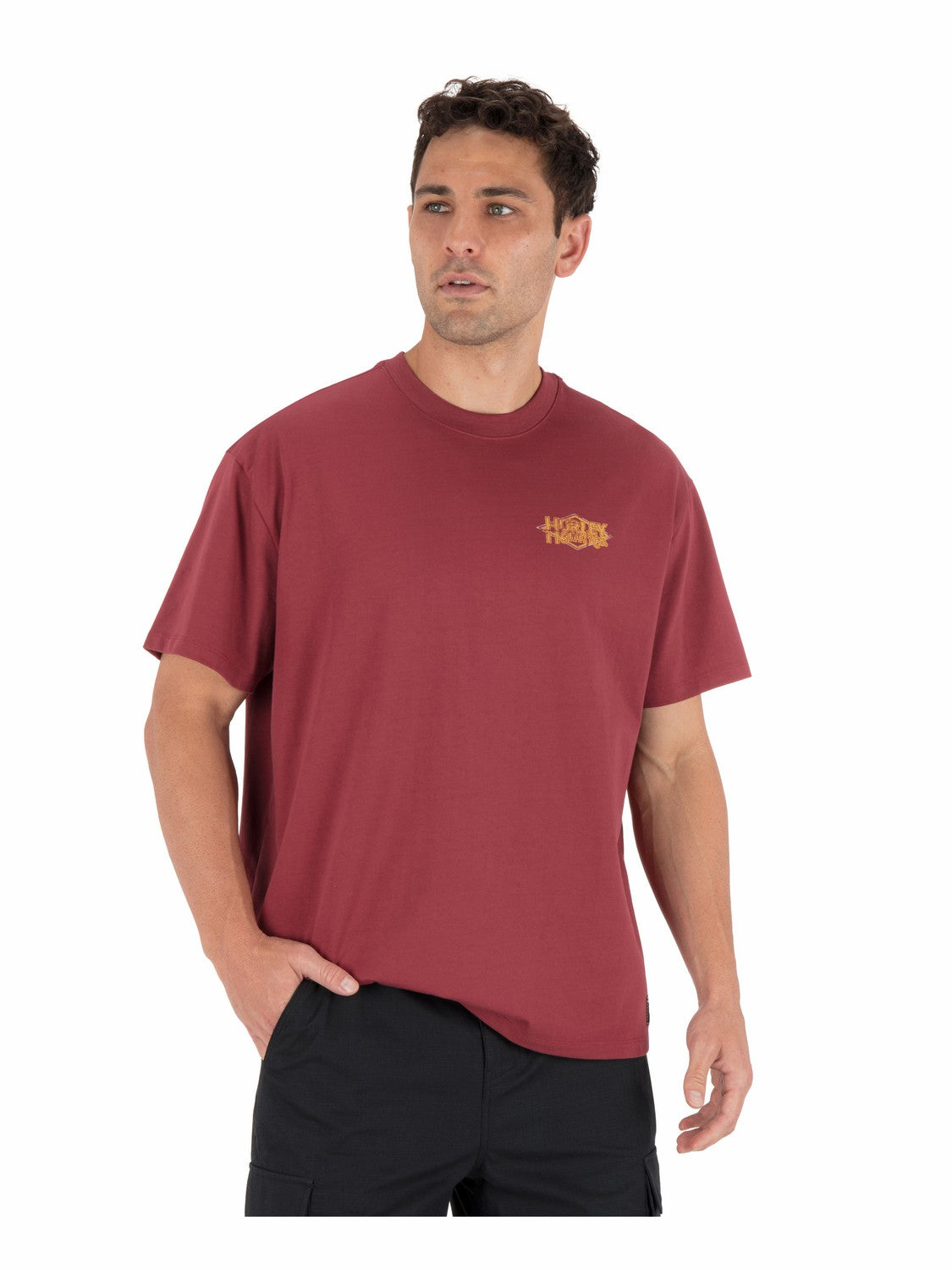 Fly Short Sleeve Cherry Crimson - Hurley