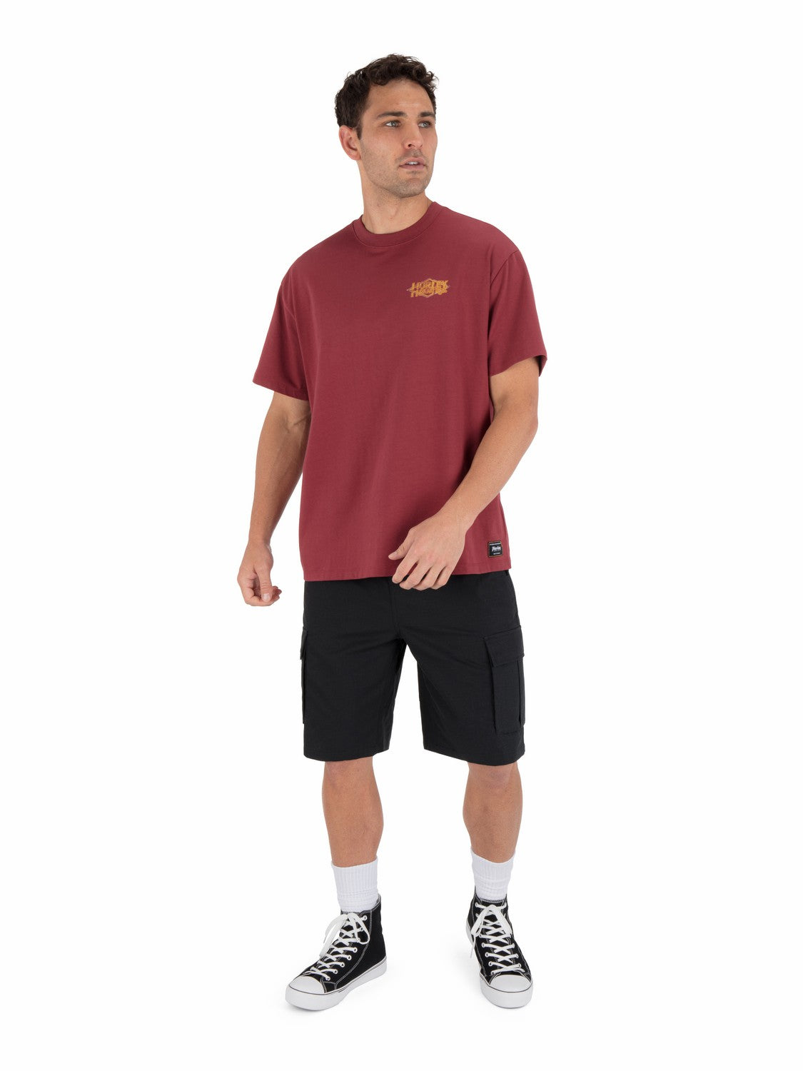 Fly Short Sleeve Cherry Crimson - Hurley