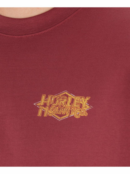 Fly Short Sleeve Cherry Crimson - Hurley