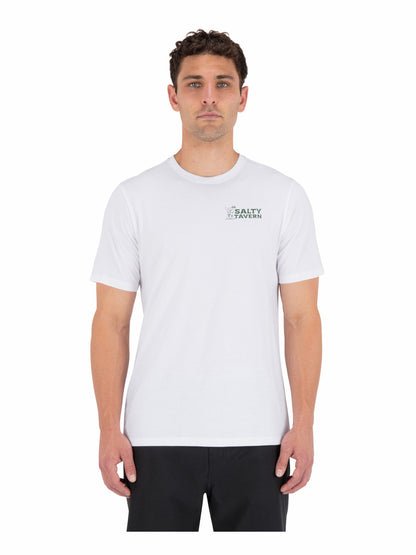 Salty Tavern Short Sleeve White - Hurley