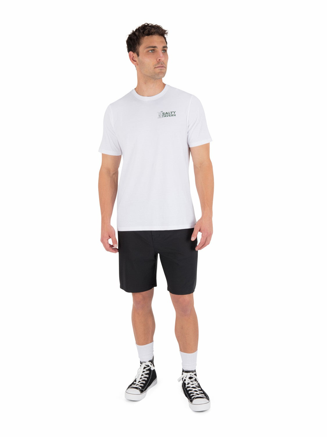 Salty Tavern Short Sleeve White - Hurley