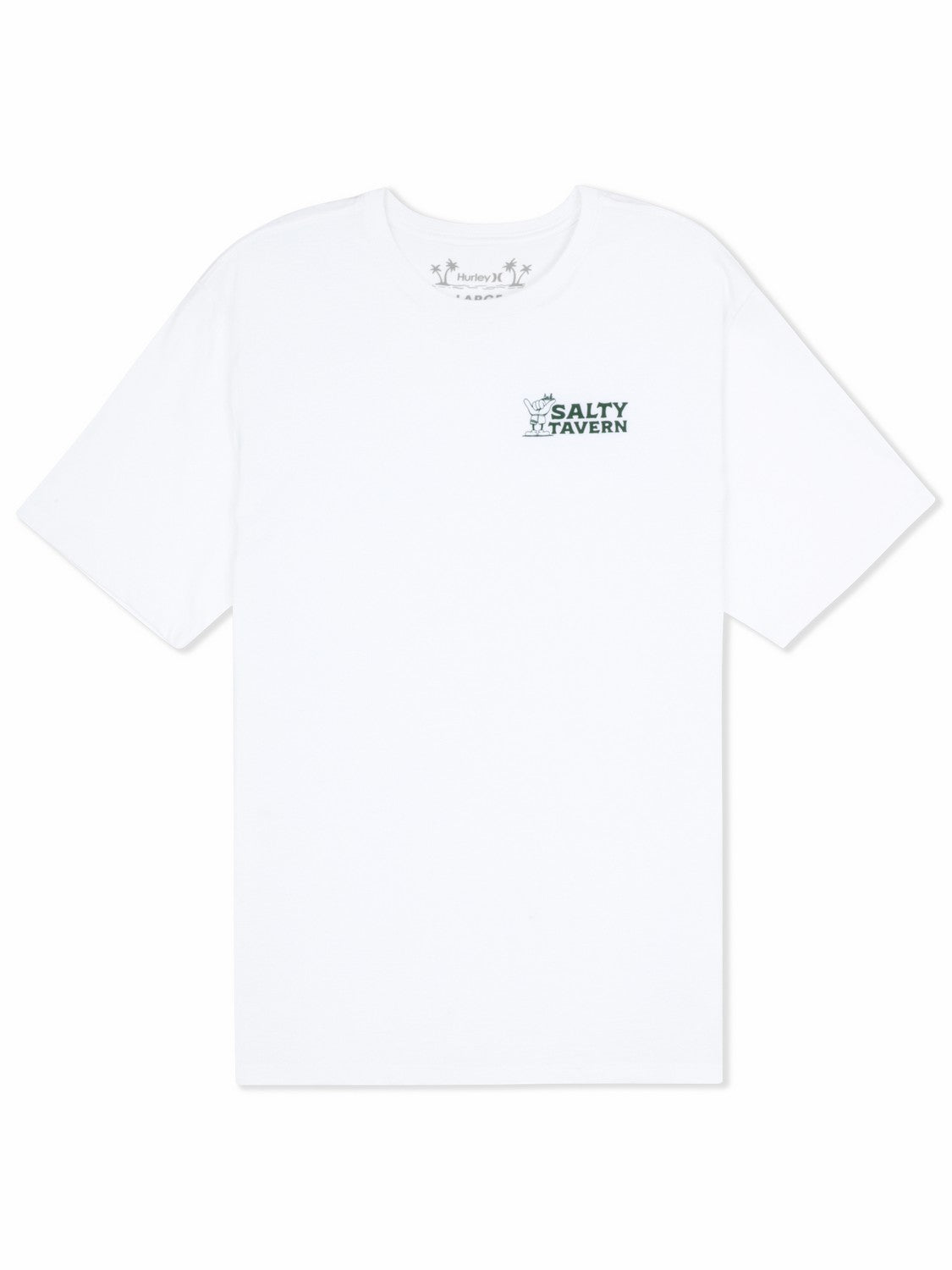Salty Tavern Short Sleeve White - Hurley