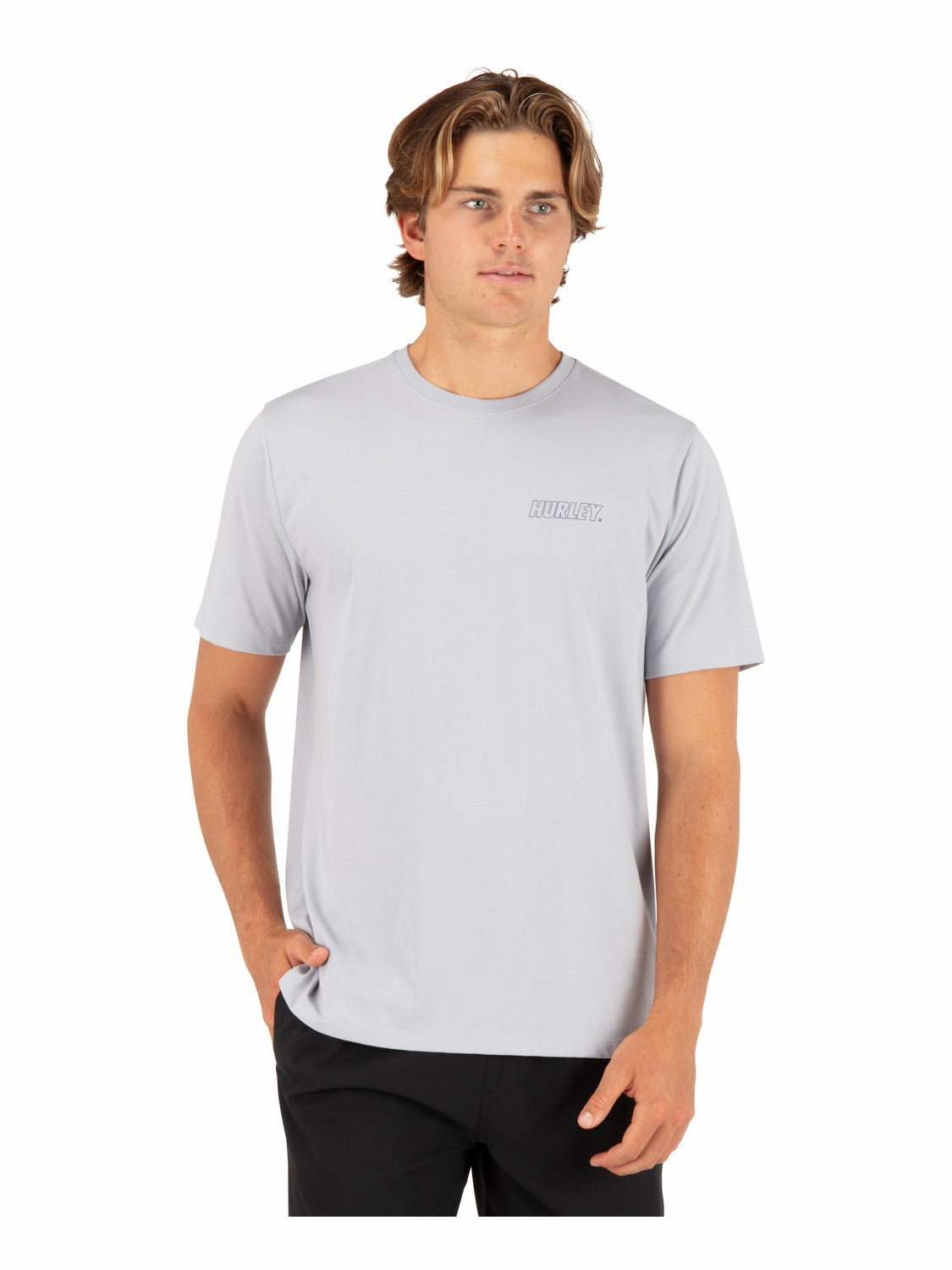 H20-Dri Fastlane Lined Short Sleeve Light Asteroid - Hurley